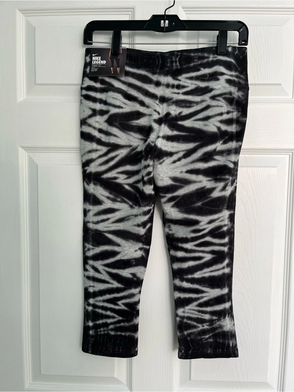 Nike Black & White Tie-Dye Leggings